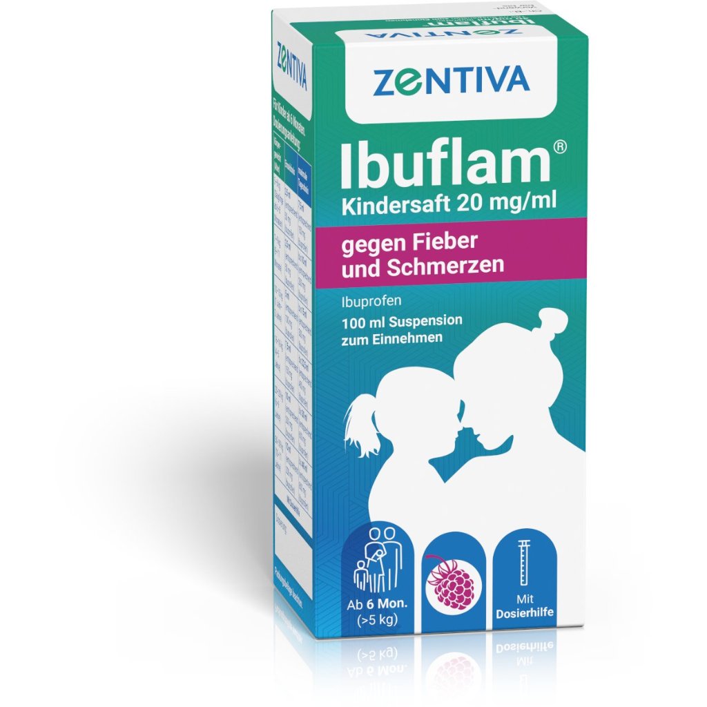 IBUFLAM Kindersaft 20mg/ml gegen Fieber u.Schmerz. 100 ml gesund.de