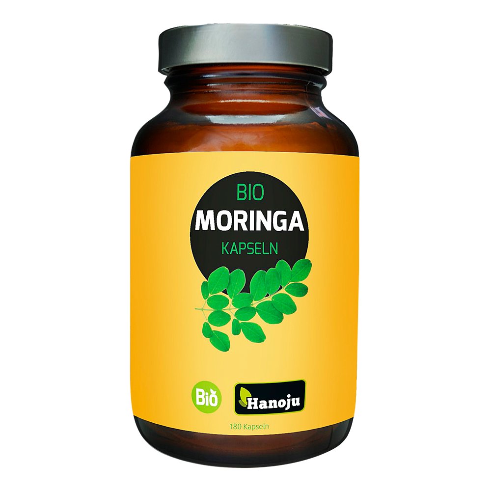 BIO MORINGA Oleifera Ganzblattpulver Kapseln