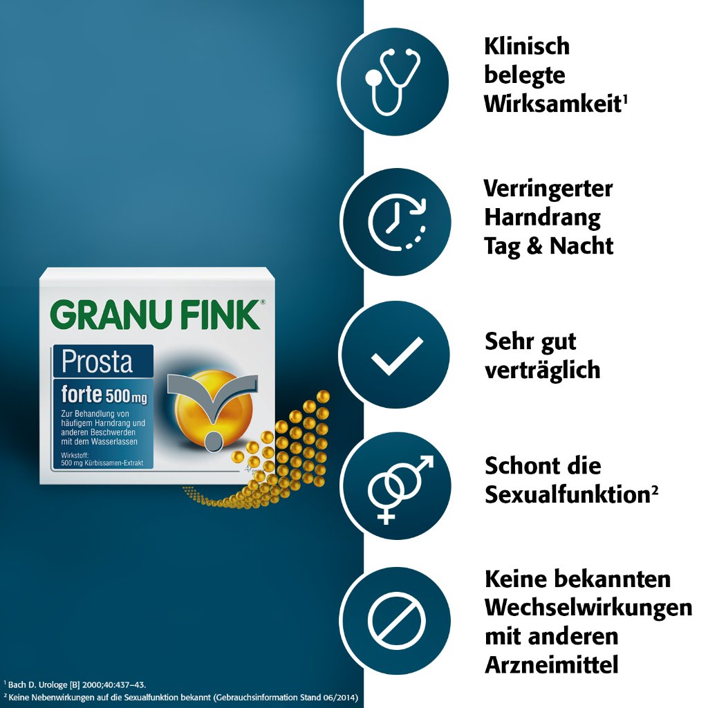 GRANU FINK Prosta forte 500 mg Hartkapseln
