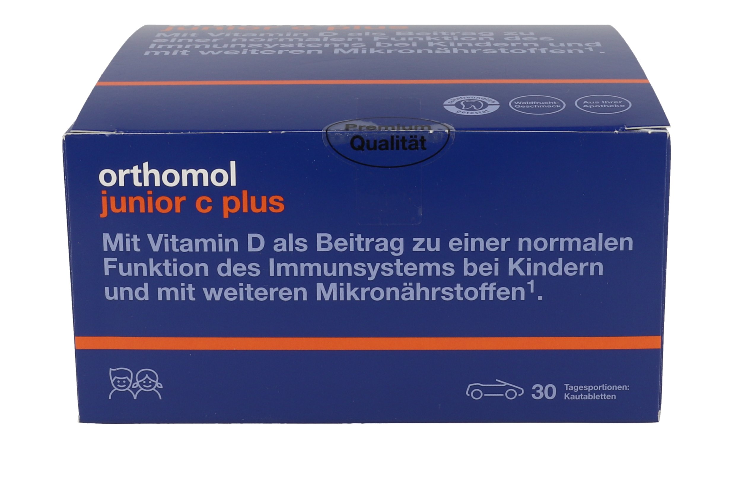 ORTHOMOL Junior C plus Kautabl.Waldfrucht