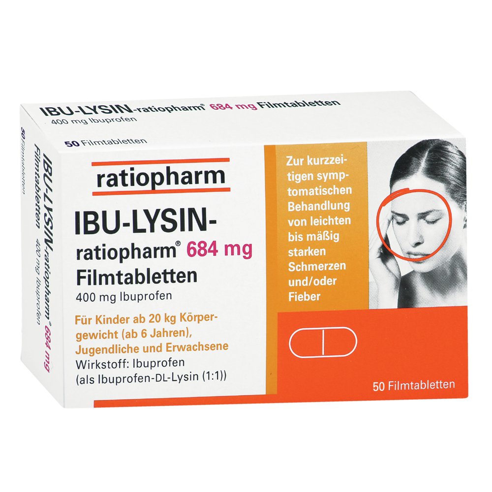 IBU-LYSIN-ratiopharm 684 mg Filmtabletten