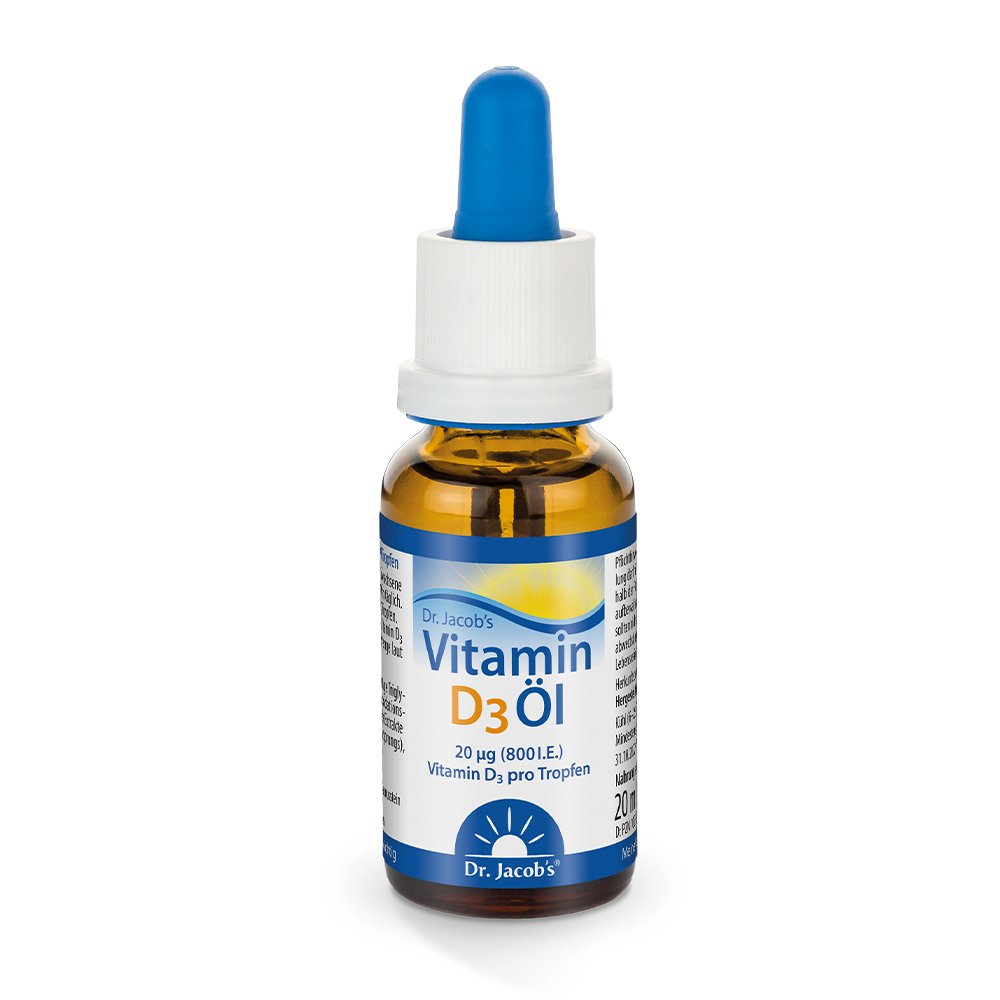 Dr. Jacob's Vitamin D3 Öl 640 Tropfen 800 IE D3 vegetarisch