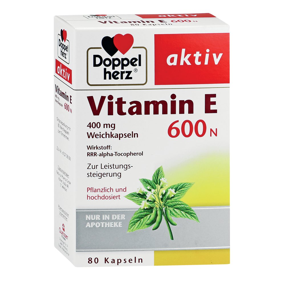 DOPPELHERZ Vitamin E 600 N Weichkapseln