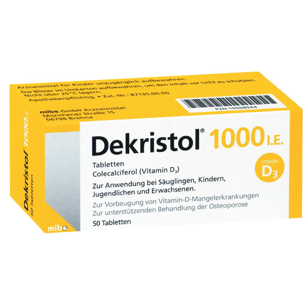 DEKRISTOL 1.000 I.E. Tabletten