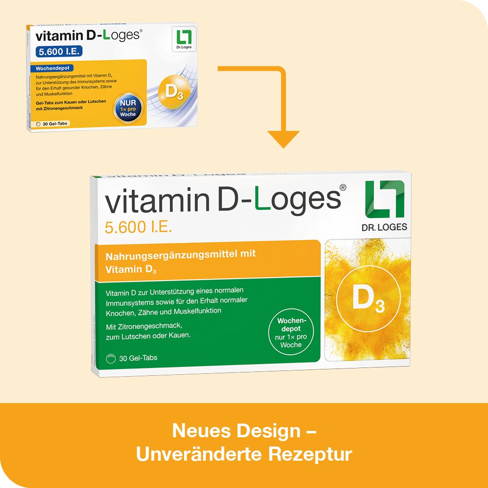 VITAMIN D-LOGES 5.600 I.E. Wochendepot Kautabl.