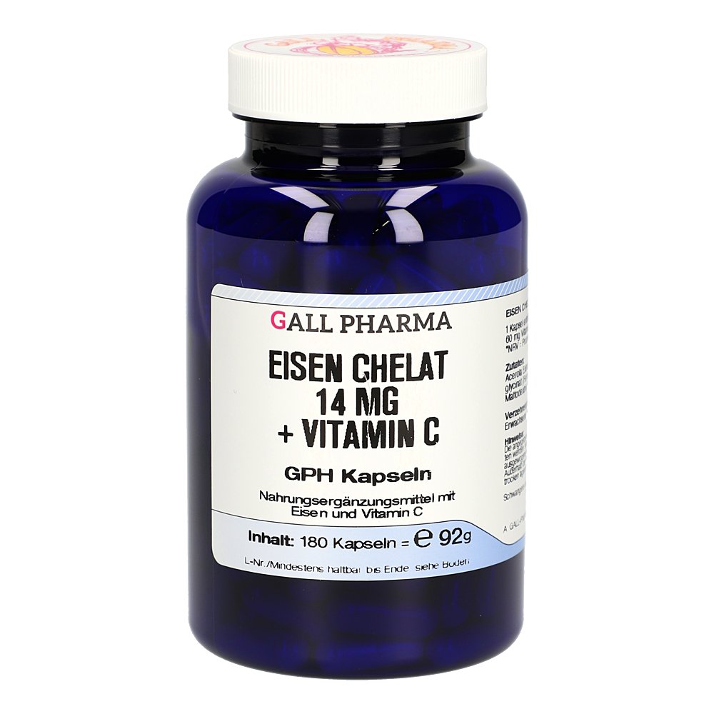 EISEN CHELAT 14 mg+Vitamin C GPH Kapseln