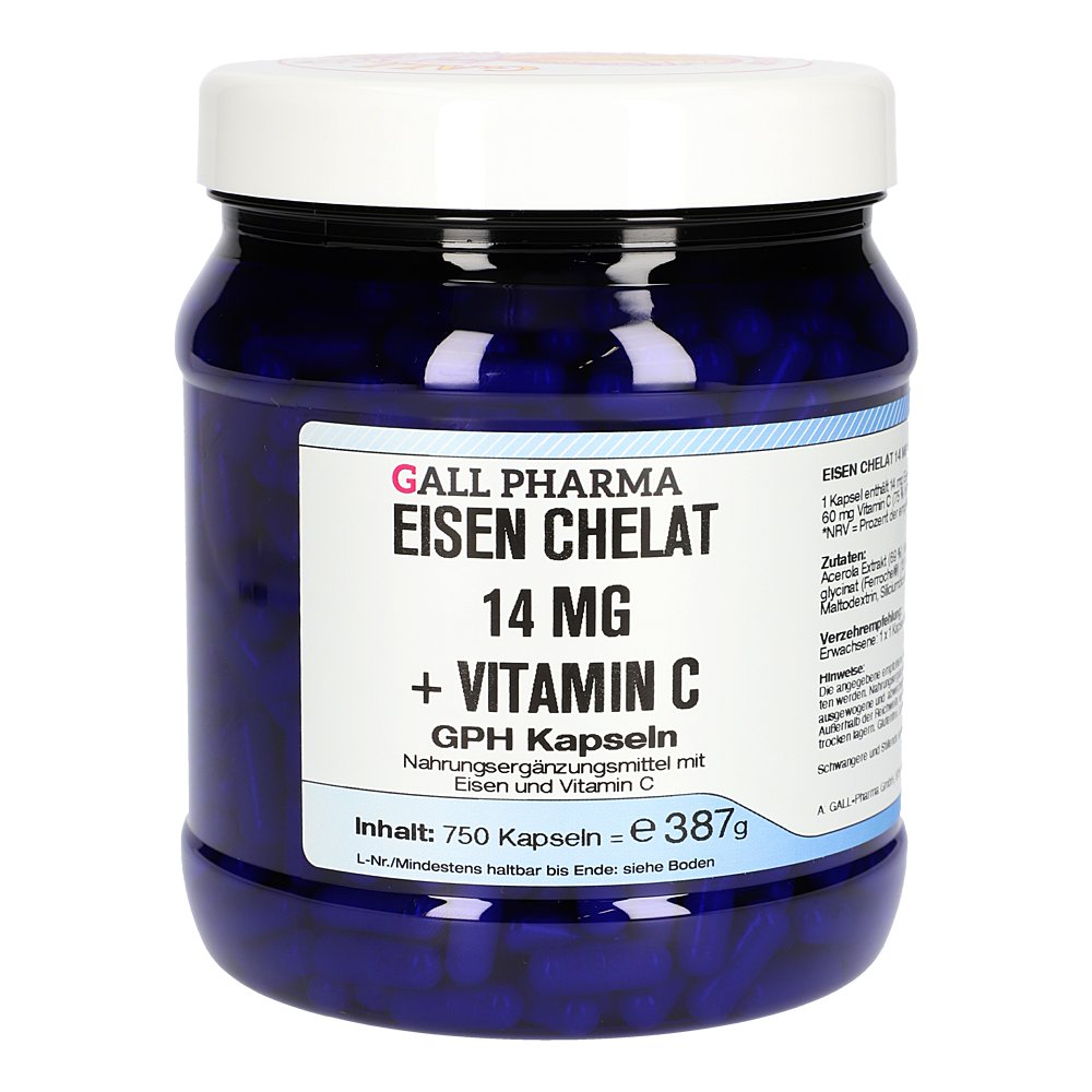 EISEN CHELAT 14 mg+Vitamin C GPH Kapseln