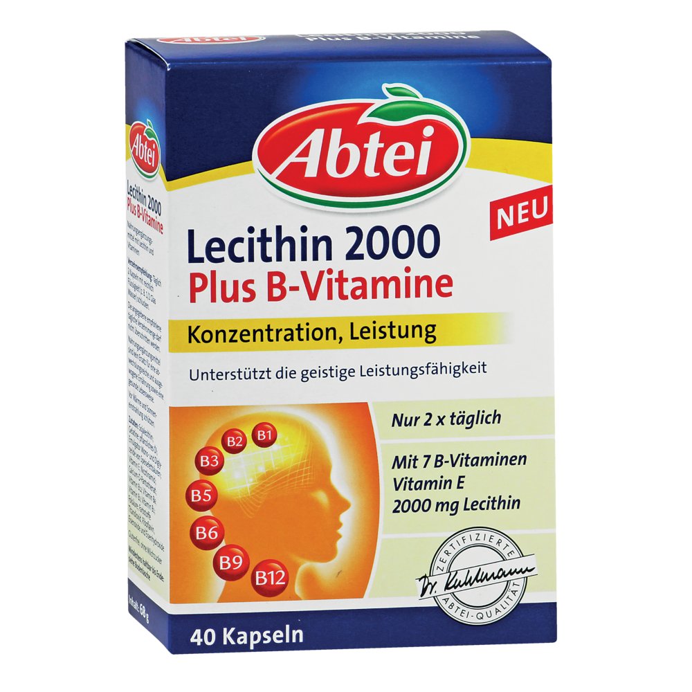 ABTEI Lecithin 2000 Plus B-Vitamine Kapseln