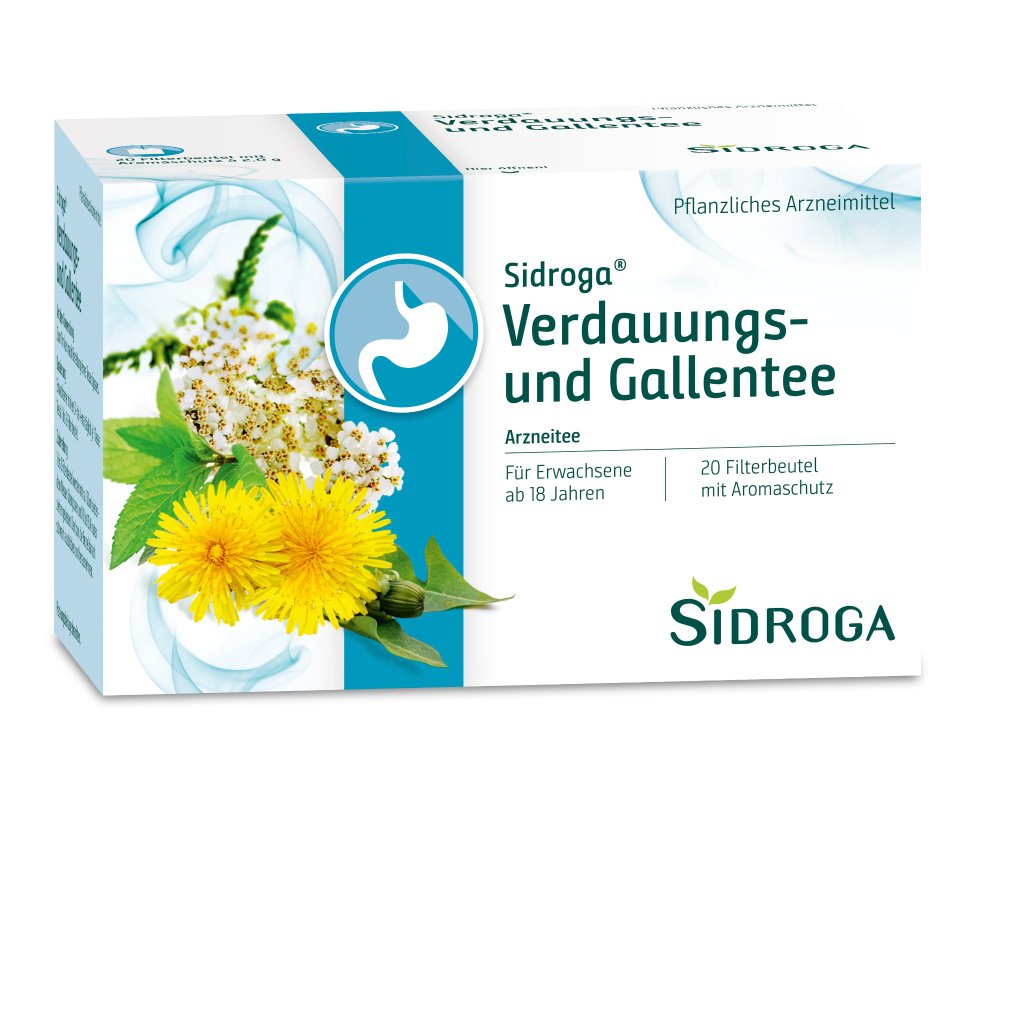SIDROGA Verdauungs- und Gallentee Filterbeutel