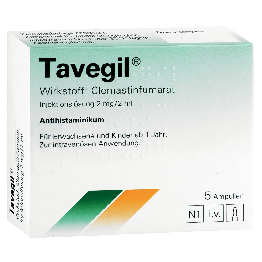 TAVEGIL Injektionslösung 2 mg/2 ml Ampullen