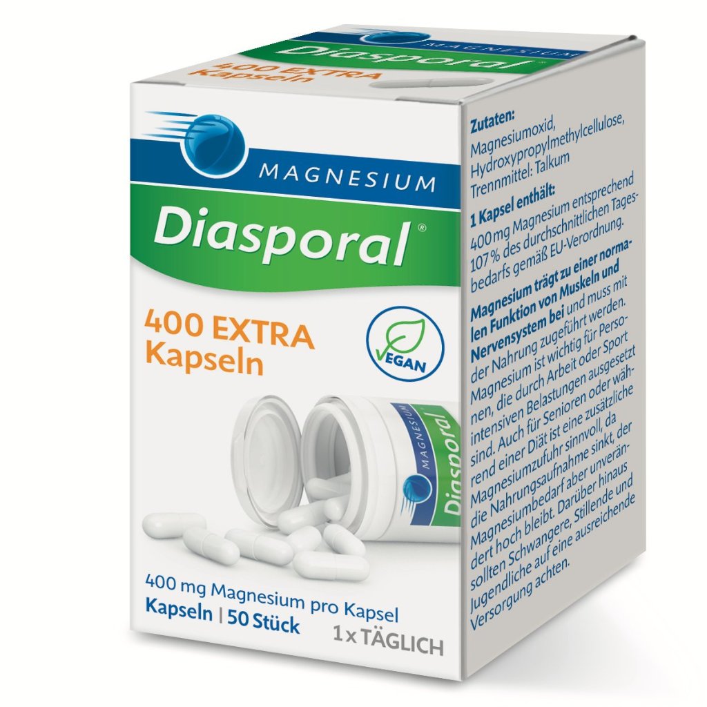 Magnesium-Diasporal® 400 EXTRA Kapseln 50 Stück