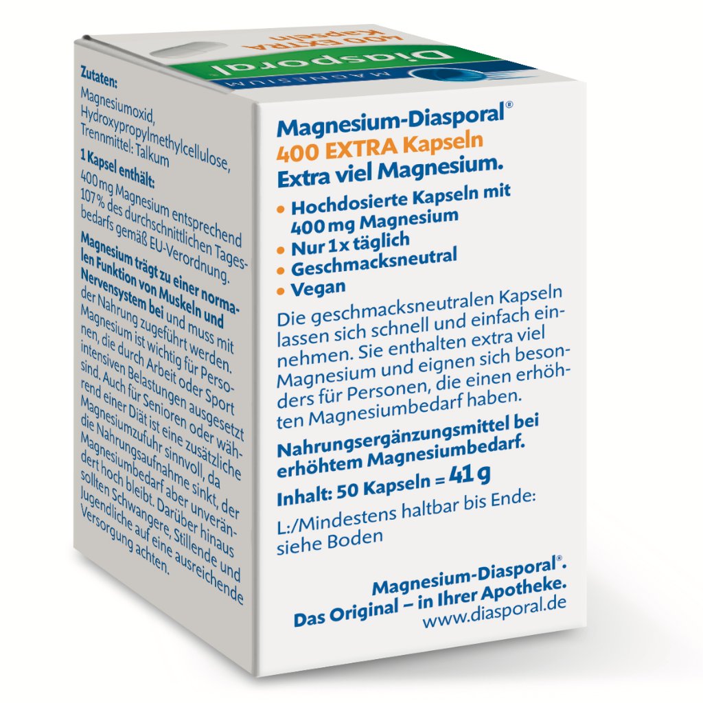 Magnesium-Diasporal® 400 EXTRA Kapseln 50 Stück
