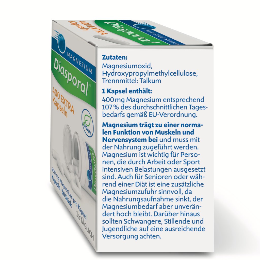 Magnesium-Diasporal® 400 EXTRA Kapseln 50 Stück
