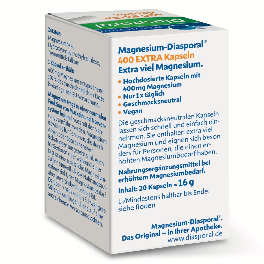 Magnesium-Diasporal® 400 EXTRA Kapseln 20 Stück