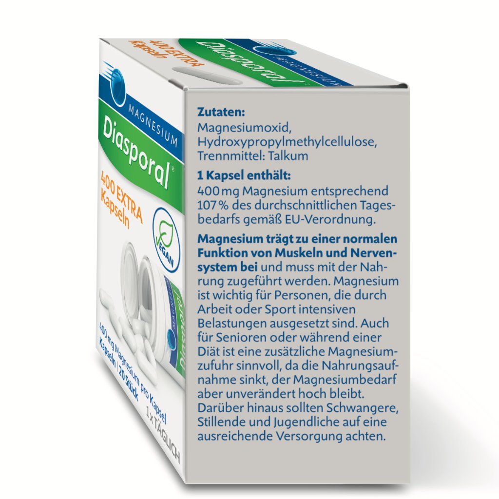 Magnesium-Diasporal® 400 EXTRA Kapseln 20 Stück