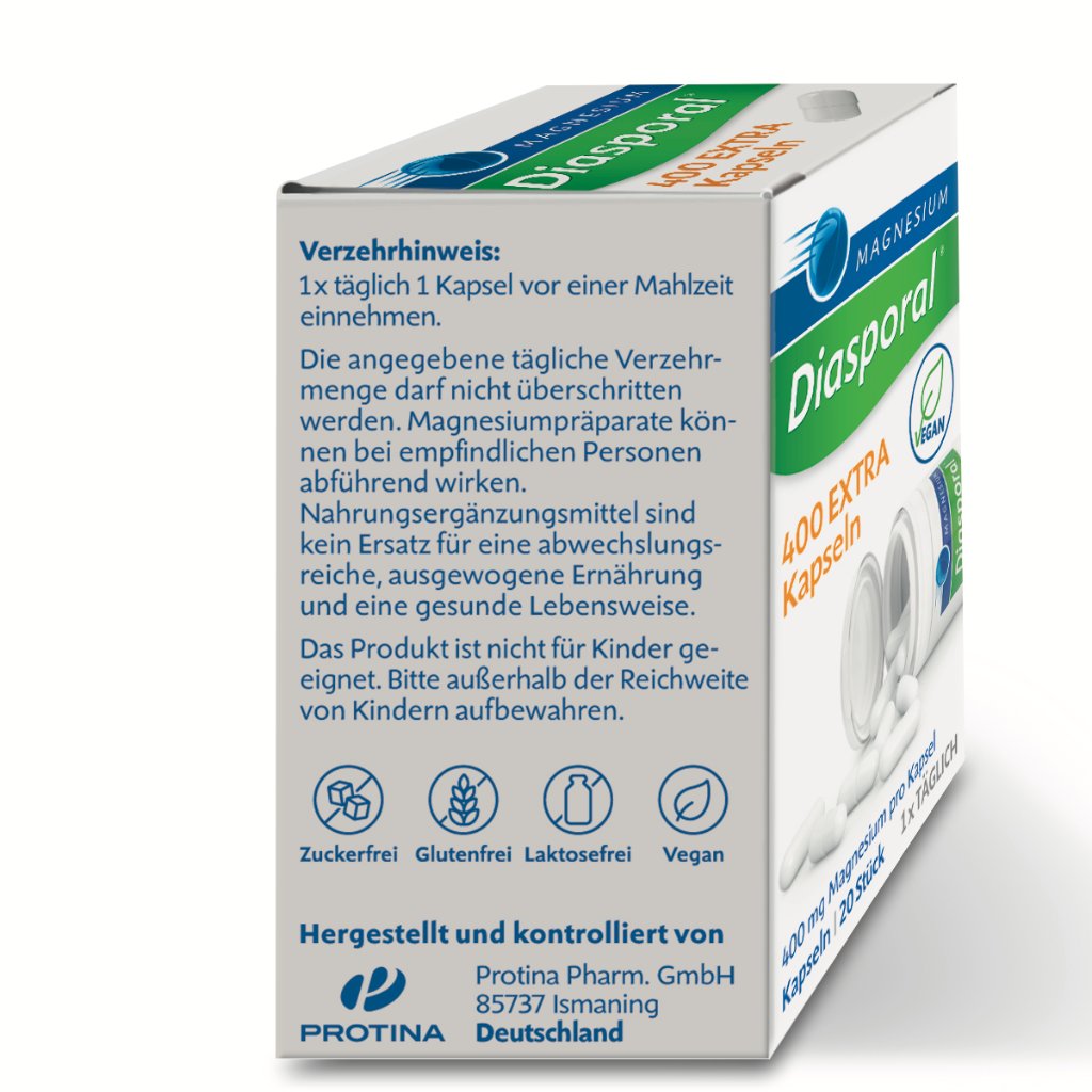 Magnesium-Diasporal® 400 EXTRA Kapseln 20 Stück
