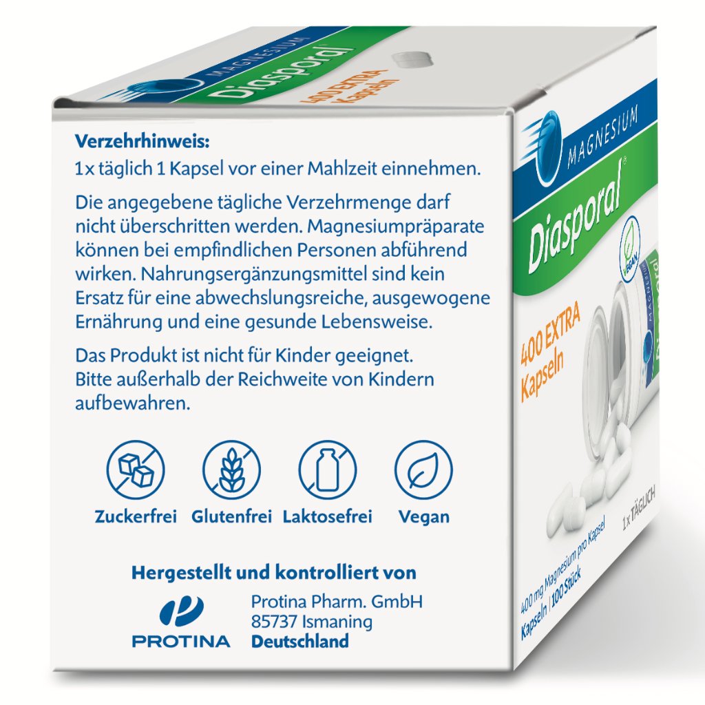 Magnesium-Diasporal® 400 EXTRA Kapseln 100 Stück