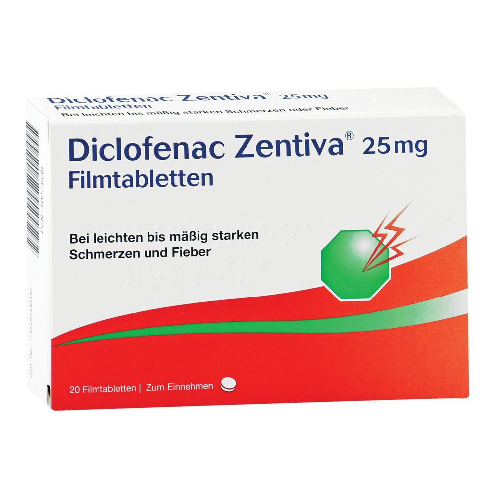 DICLOFENAC Zentiva 25 mg Filmtabletten