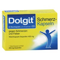 DOLGIT Schmerzkapseln gegen Schmer.u.Fieber 400 mg