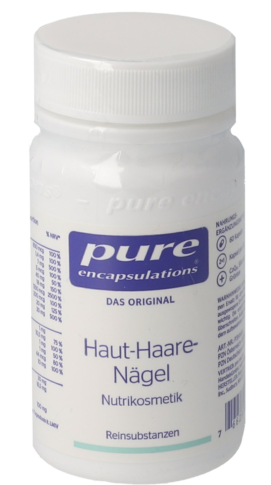 PURE ENCAPSULATIONS Haut-Haare-Nägel Pure 365 Kps.
