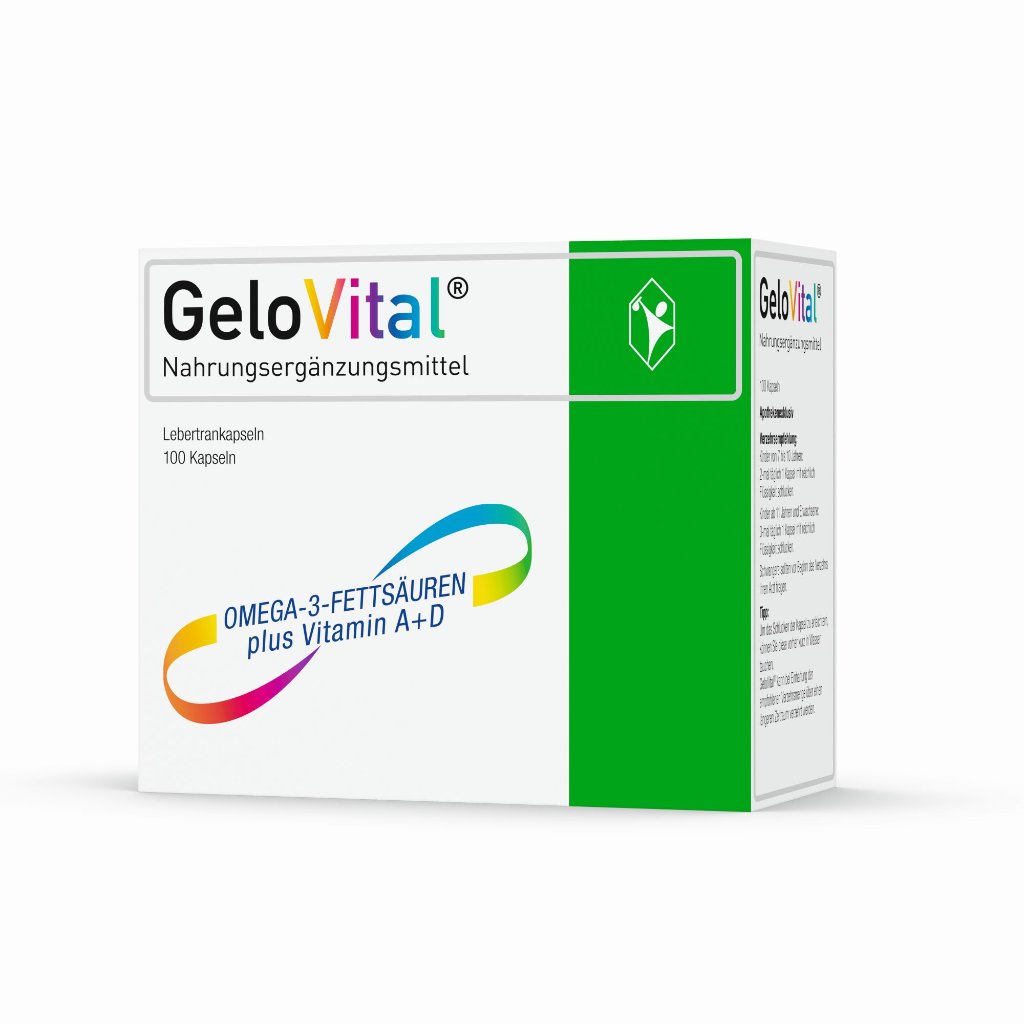 GeloVital Lebertrankapsel mit Vitamin A und Vitamin D 100 Stk.