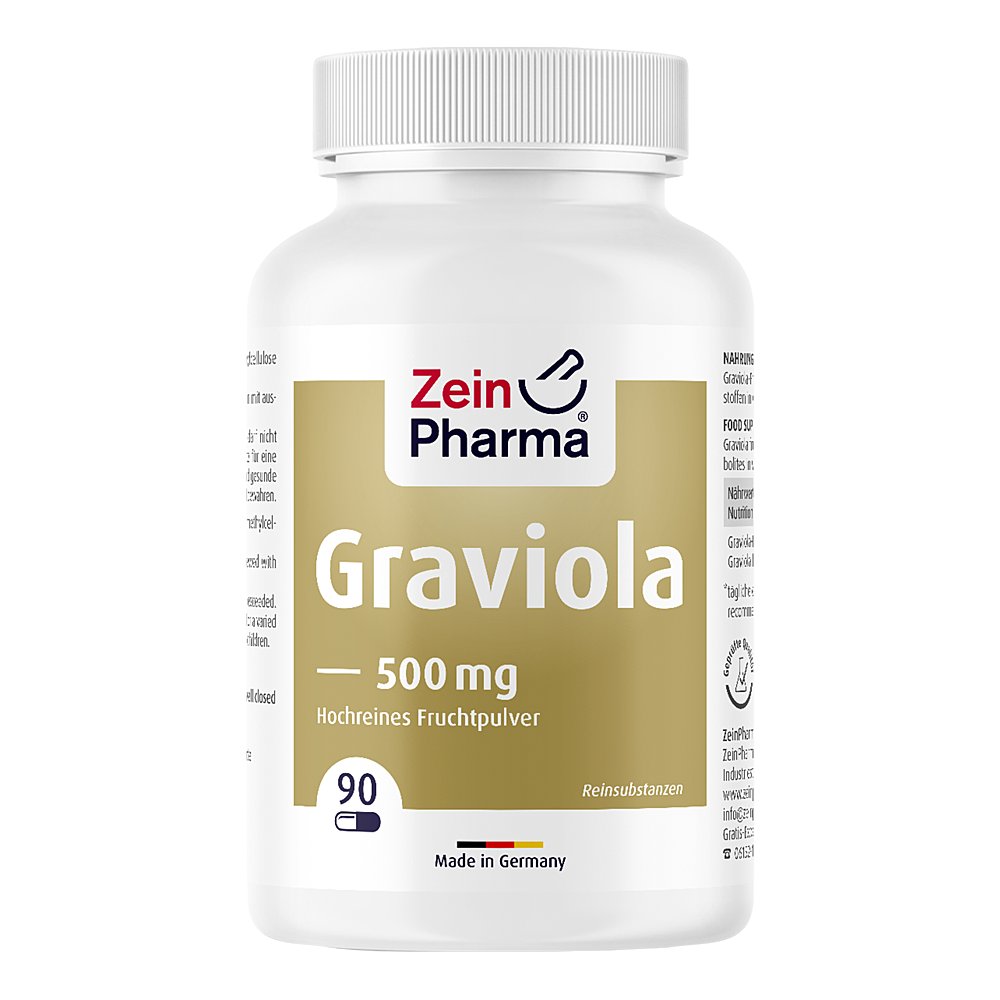 GRAVIOLA KAPSELN 500 mg/Kap.reines Blattpulv.Peru