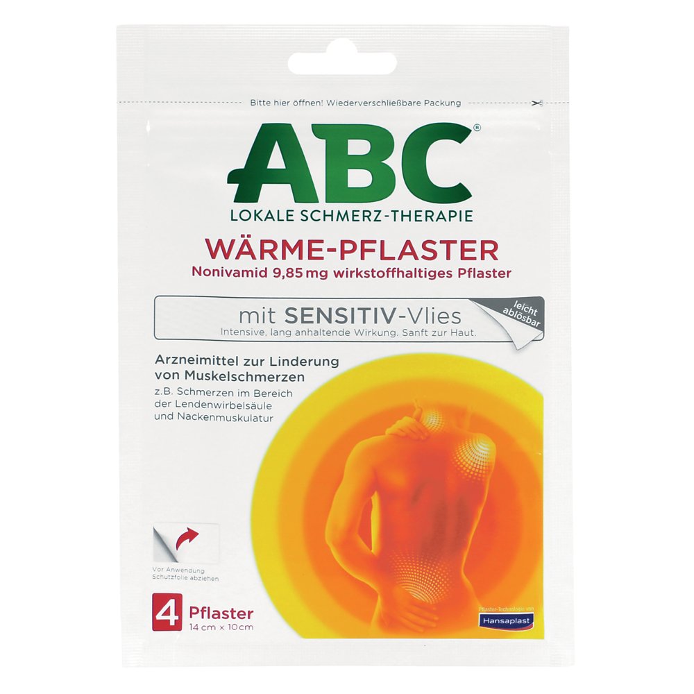 ABC Wärme-Pflaster sensitive Hansaplast med 10x14