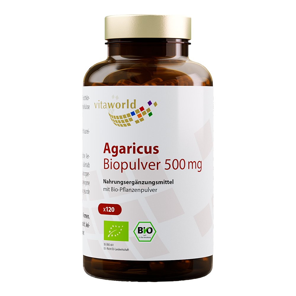 AGARICUS BIOPULVER 500 mg Kapseln