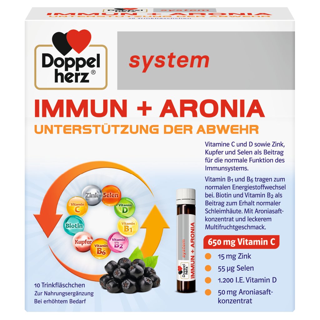 Doppelherz system IMMUN + ARONIA - UNTERSTÜTZUNG DER ABWEHR
