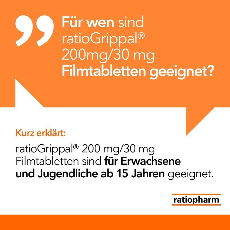RATIOGRIPPAL 200 mg/30 mg Filmtabletten