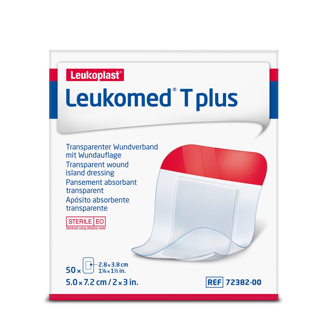LEUKOMED transp.plus sterile Pflaster 5x7,2 cm