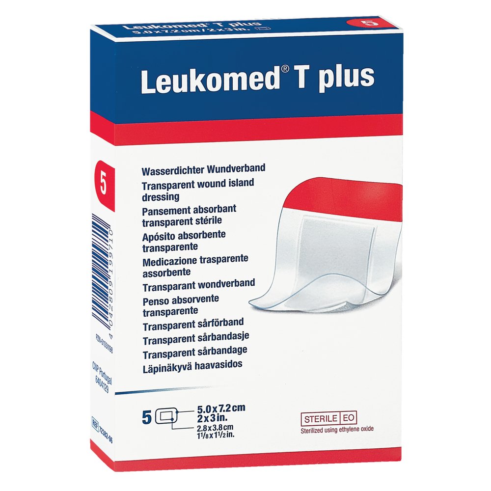 LEUKOMED transp.plus sterile Pflaster 5x7,2 cm