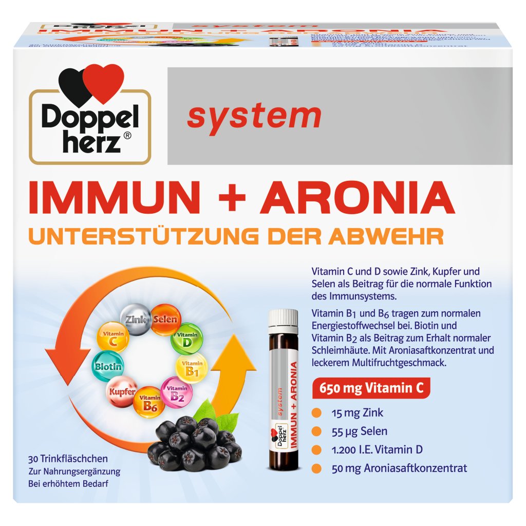 Doppelherz system IMMUN + ARONIA - UNTERSTÜTZUNG DER ABWEHR