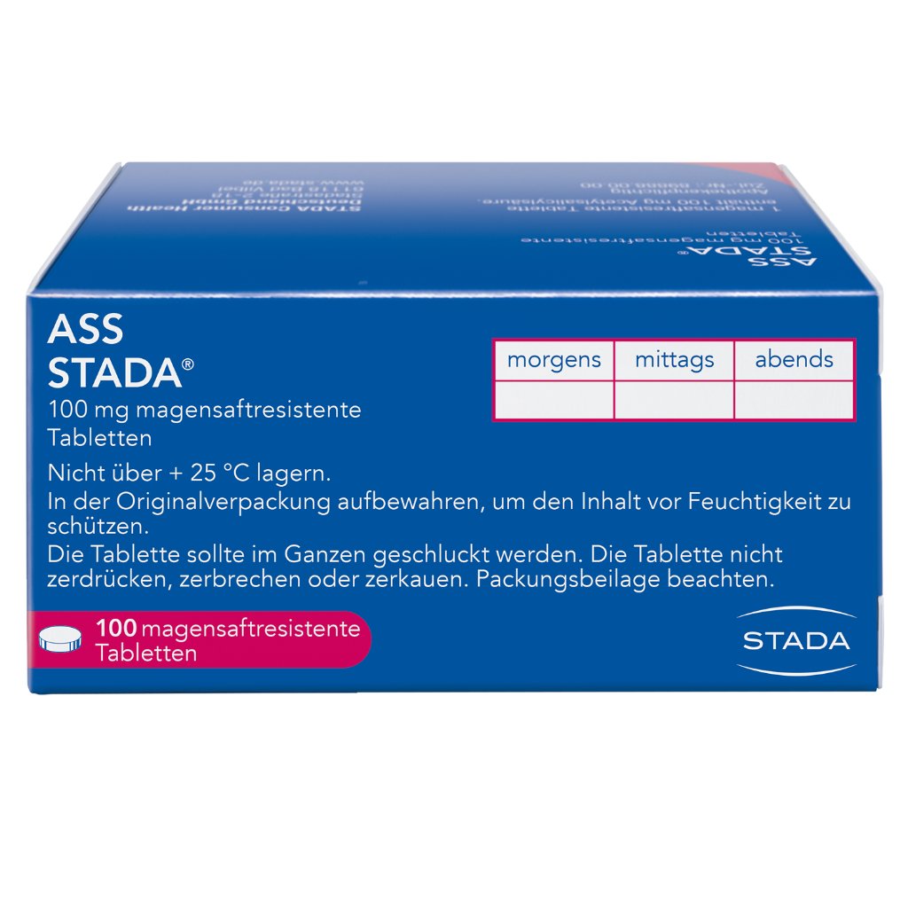 ASS STADA 100 mg magensaftresistente Tabletten