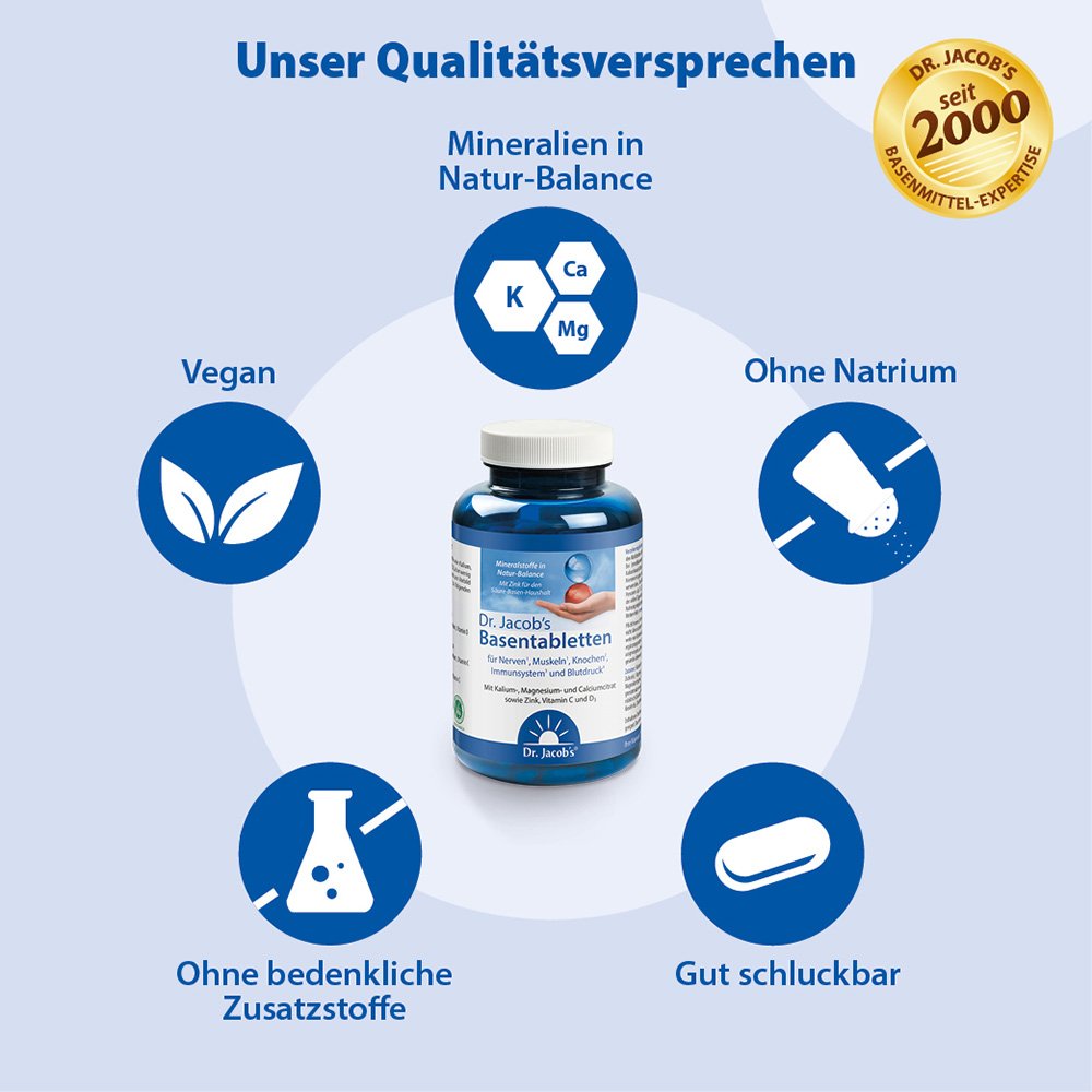 Dr.Jacob's Basentabletten Basen-Citrat-Mineralstoffe Basisch
