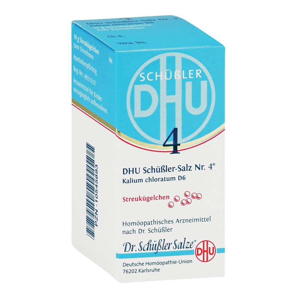 BIOCHEMIE DHU 4 Kalium chloratum D 6 Globuli