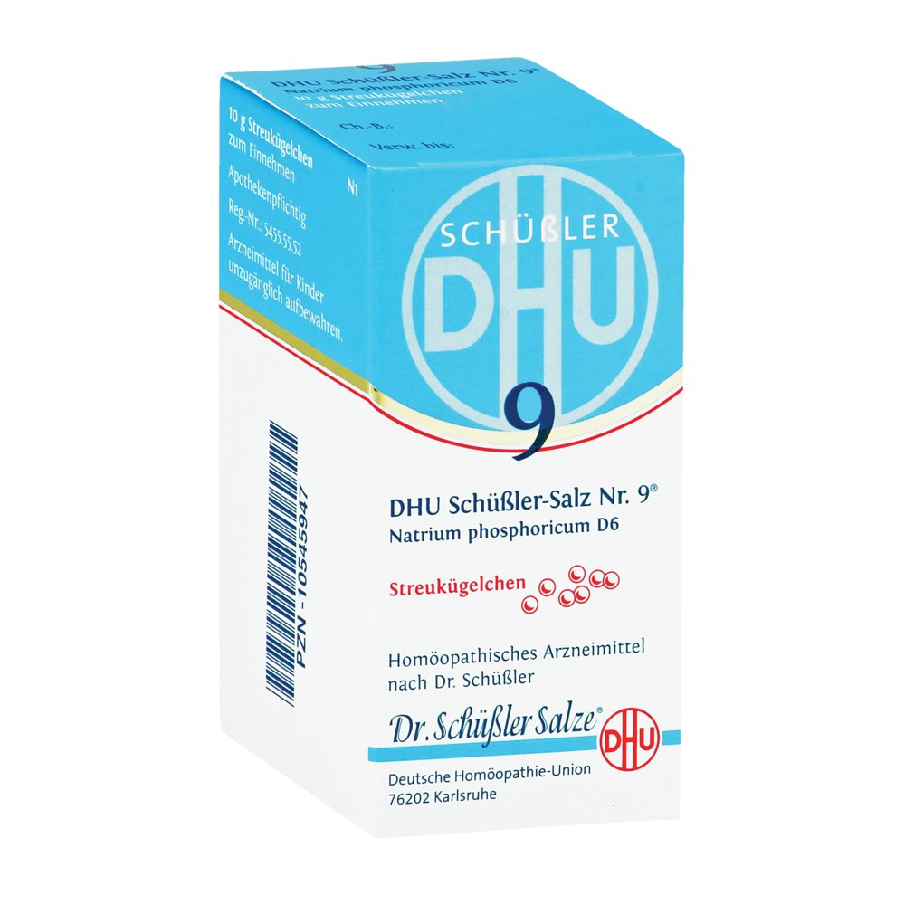BIOCHEMIE DHU 9 Natrium phosphoricum D 6 Globuli
