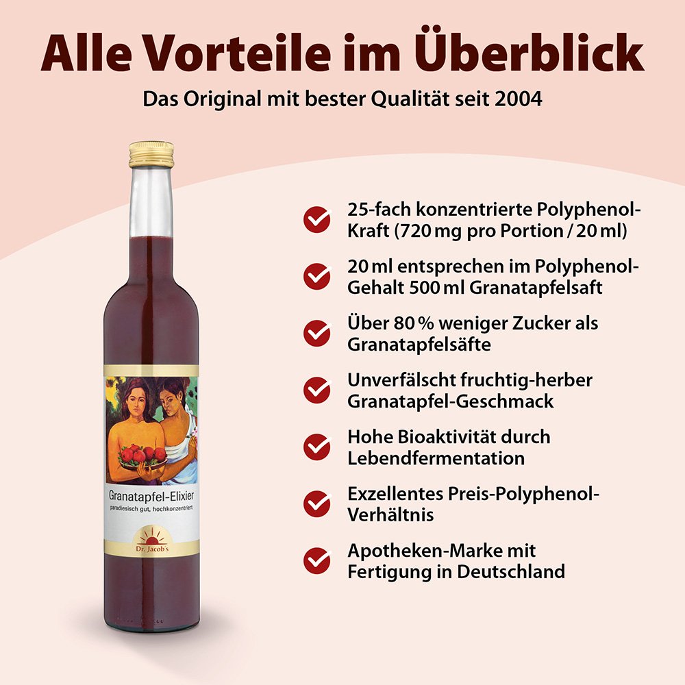 Dr. Jacob's Granatapfel-Elixier Original hochkonzentriert