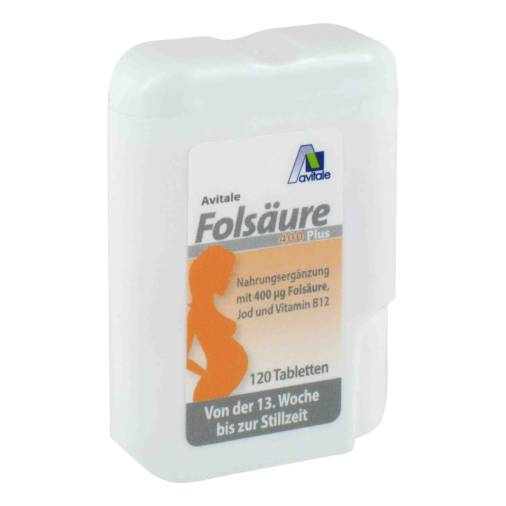 FOLSÄURE 400 Plus B12+Jod Tabletten