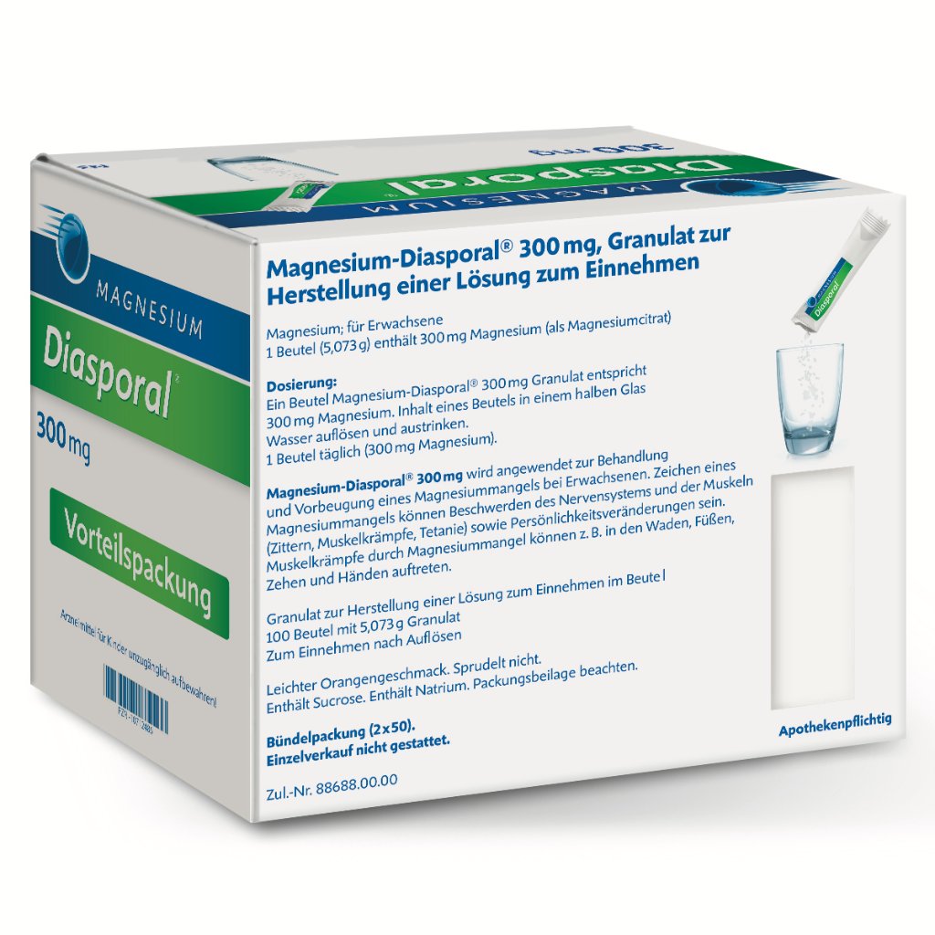 Magnesium-Diasporal® 300 mg Trinkgranulat, 100 Sticks (N3) **