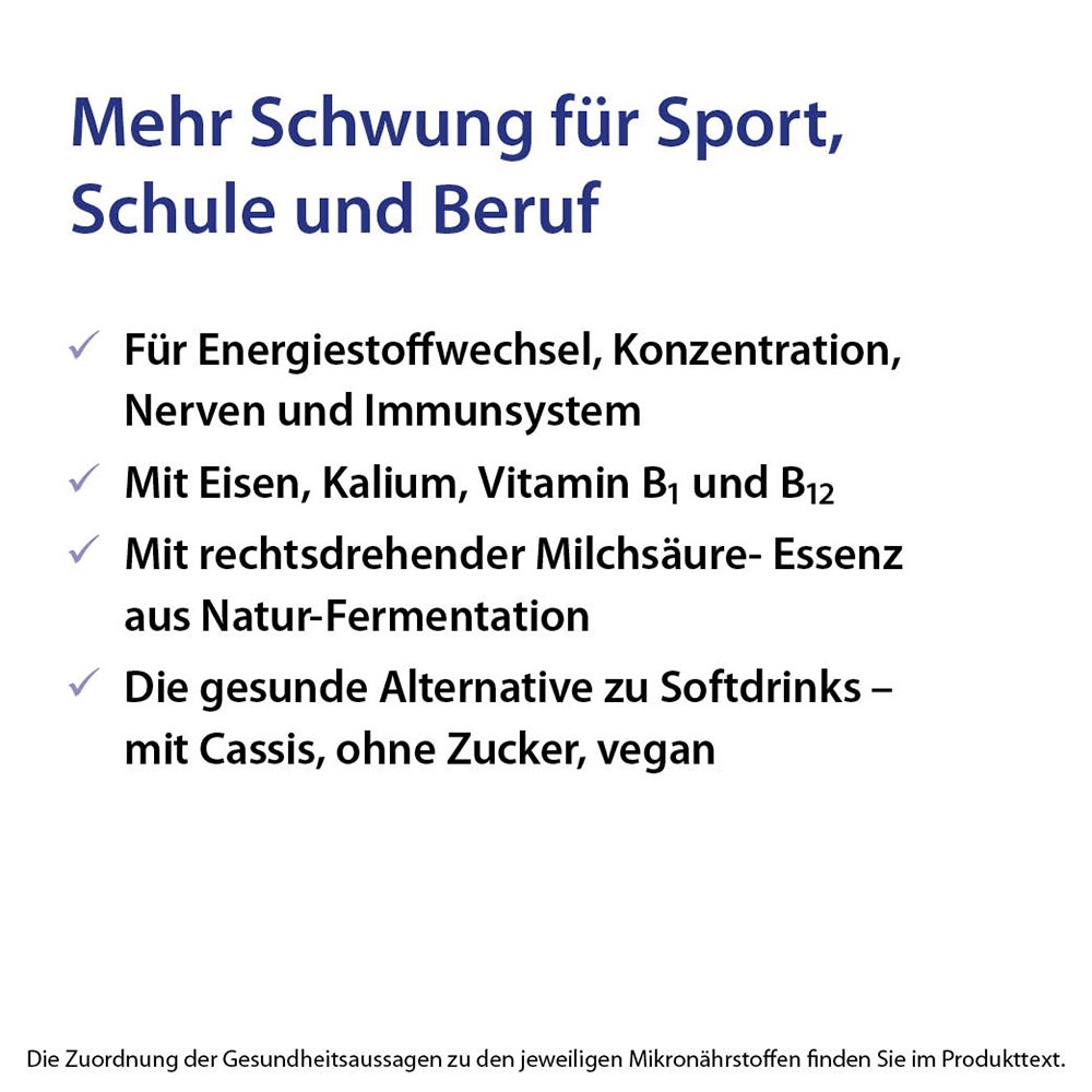 Dr. Jacob's Lactirelle Milchsäure-Cassis-Konzentrat Eisen