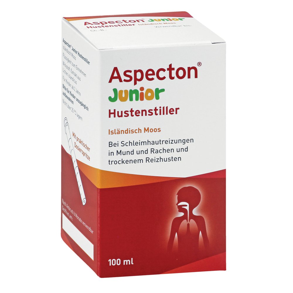 ASPECTON Junior Hustenstiller Isländisch Moos Saft