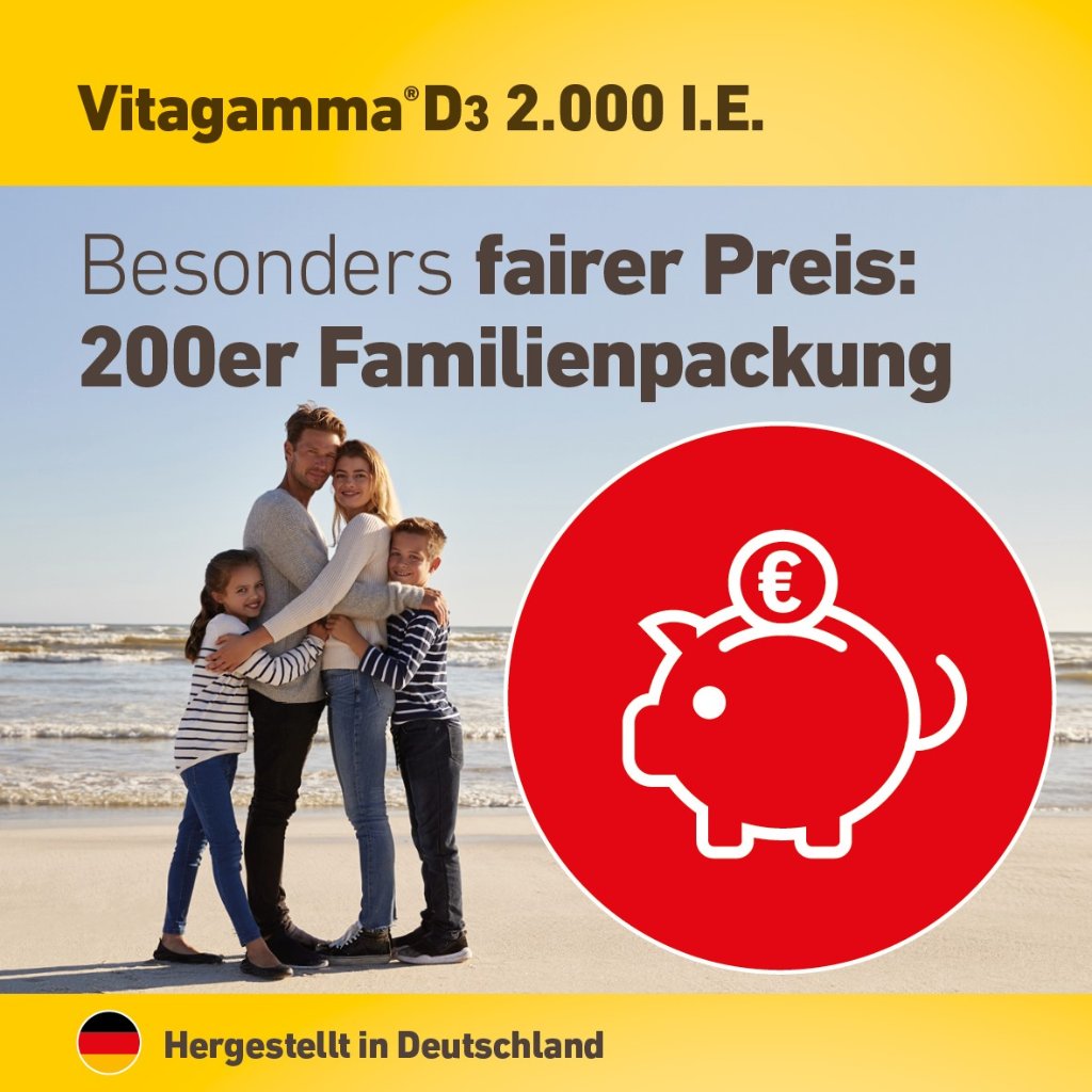 VITAGAMMA D3 2.000 I.E. Vitamin D3 NEM Tabletten