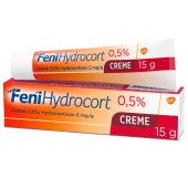 FeniHydrocort Creme 0,5 %, Hydrocortison 5 mg/g, wirksam bei Hautentzündungen, 15 g