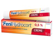FeniHydrocort Creme 0,5 %, Hydrocortison 5 mg/g, wirksam bei Hautentzündungen, 15 g