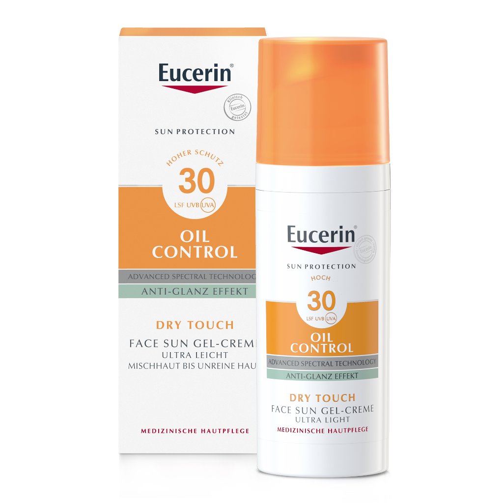 EUCERIN Sun Gel-Creme Oil Contr.Anti-Gl.Eff.LSF 30