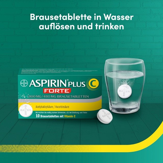 ASPIRIN plus C forte 800 mg/480 mg Brausetabletten
