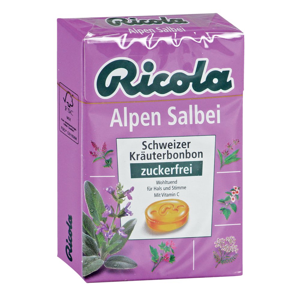 RICOLA o.Z.Box Salbei Alpen Salbei Bonbons