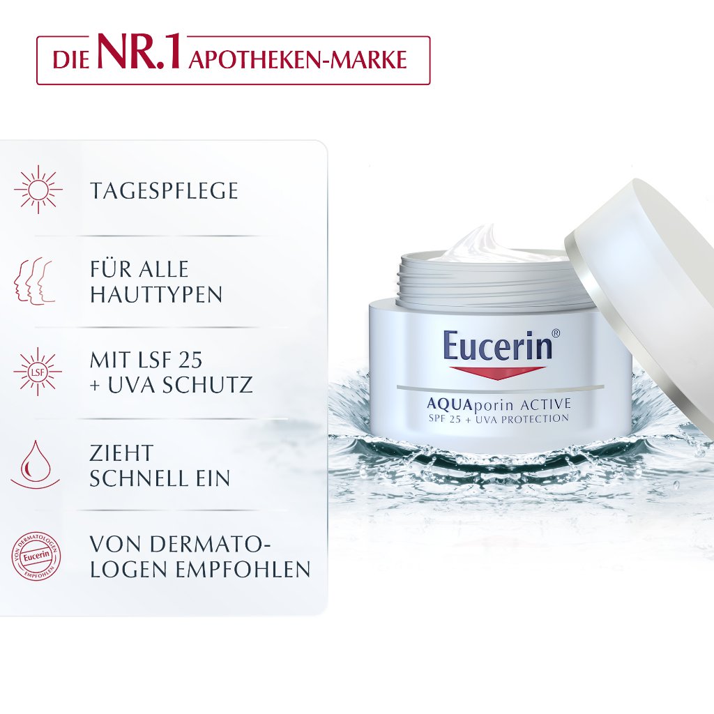 EUCERIN AQUAporin Active Creme LSF 25