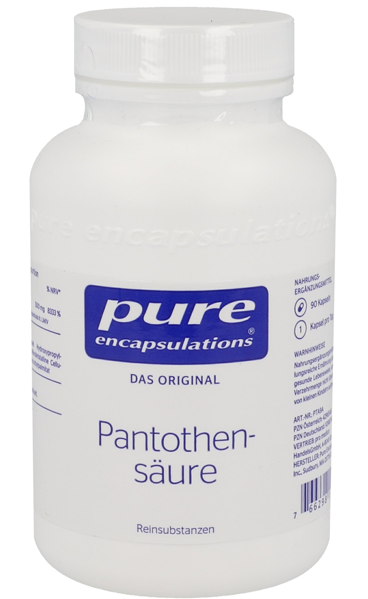 PURE ENCAPSULATIONS Pantothensäure Kapseln